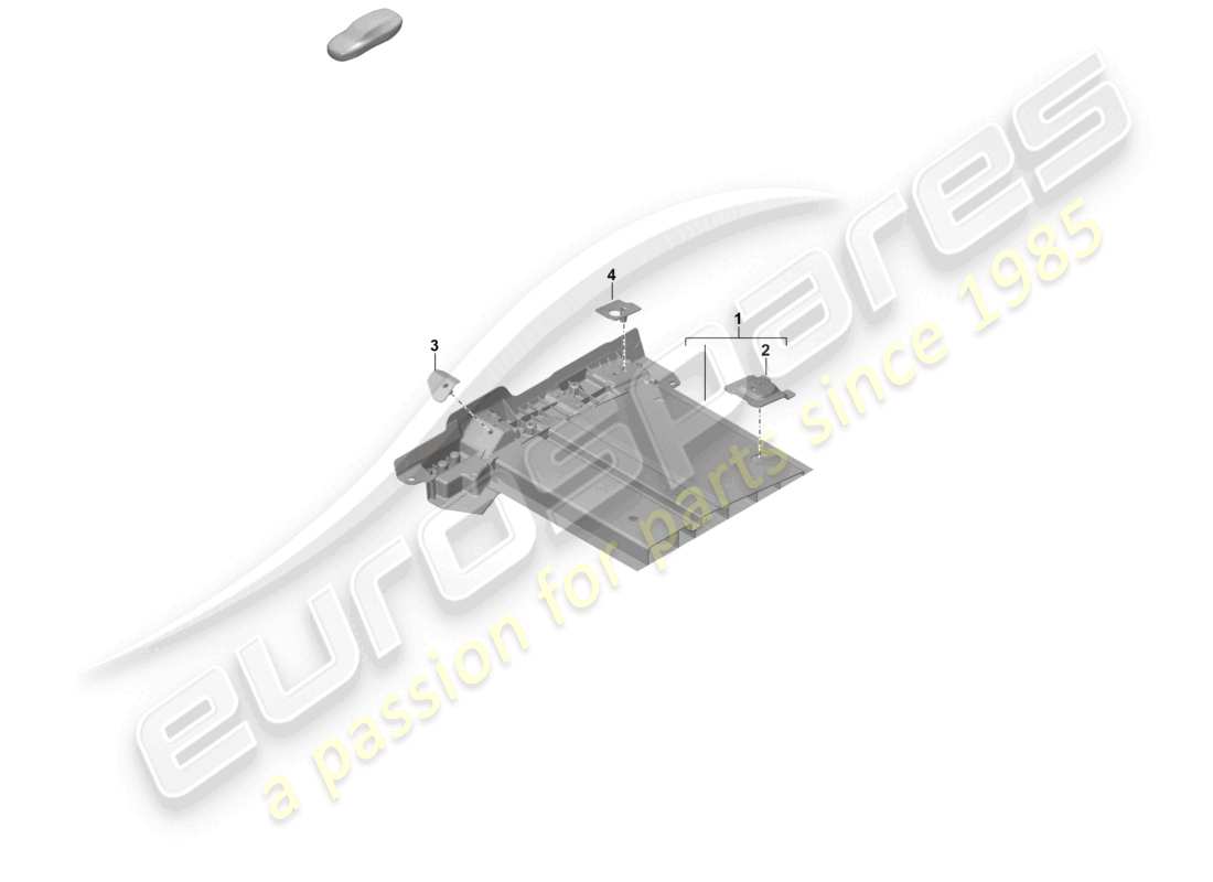porsche 2024 (992-2) supporto del sedile piastra inferiore diagramma delle parti