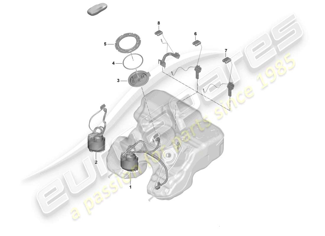 porsche 2024 (992-2) pompa del carburante trasmettitore per indicatore del carburante diagramma delle parti
