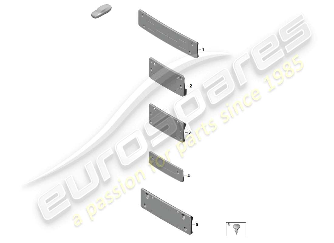 porsche 2024 (992-2) portatarga schema delle parti