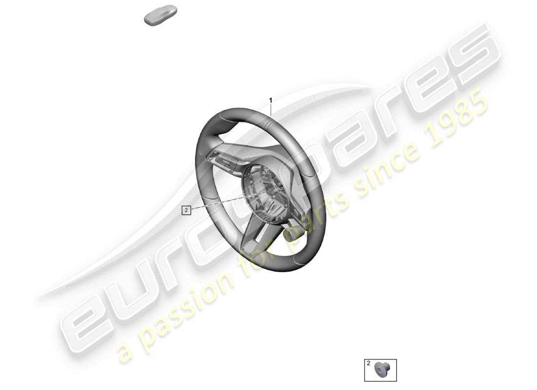 porsche 2024 (992-2) volante sportivo multifunzione (pelle) volante sportivo multifunzione (race-tex) con riscaldamento schema dei componenti