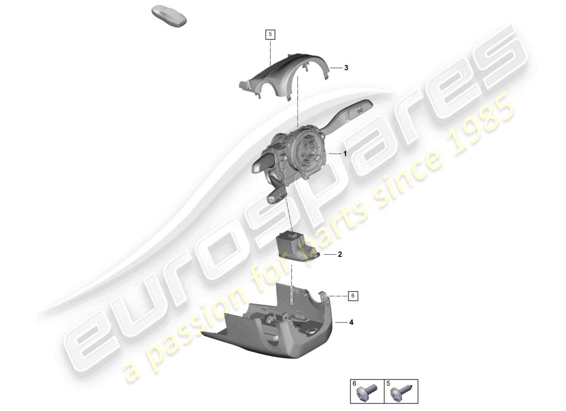 porsche 2025 (panamera 976) interruttore piantone dello sterzo schema delle parti
