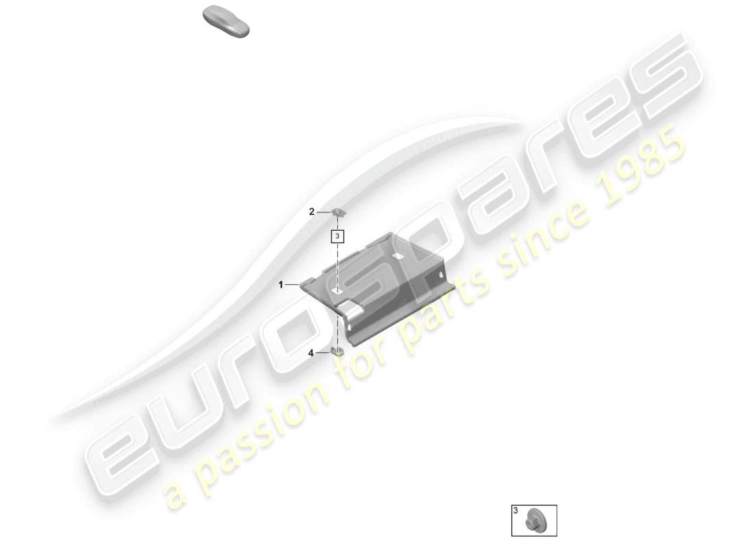 porsche 2025 (992-2 gt3) diagramma delle parti dello scaffale