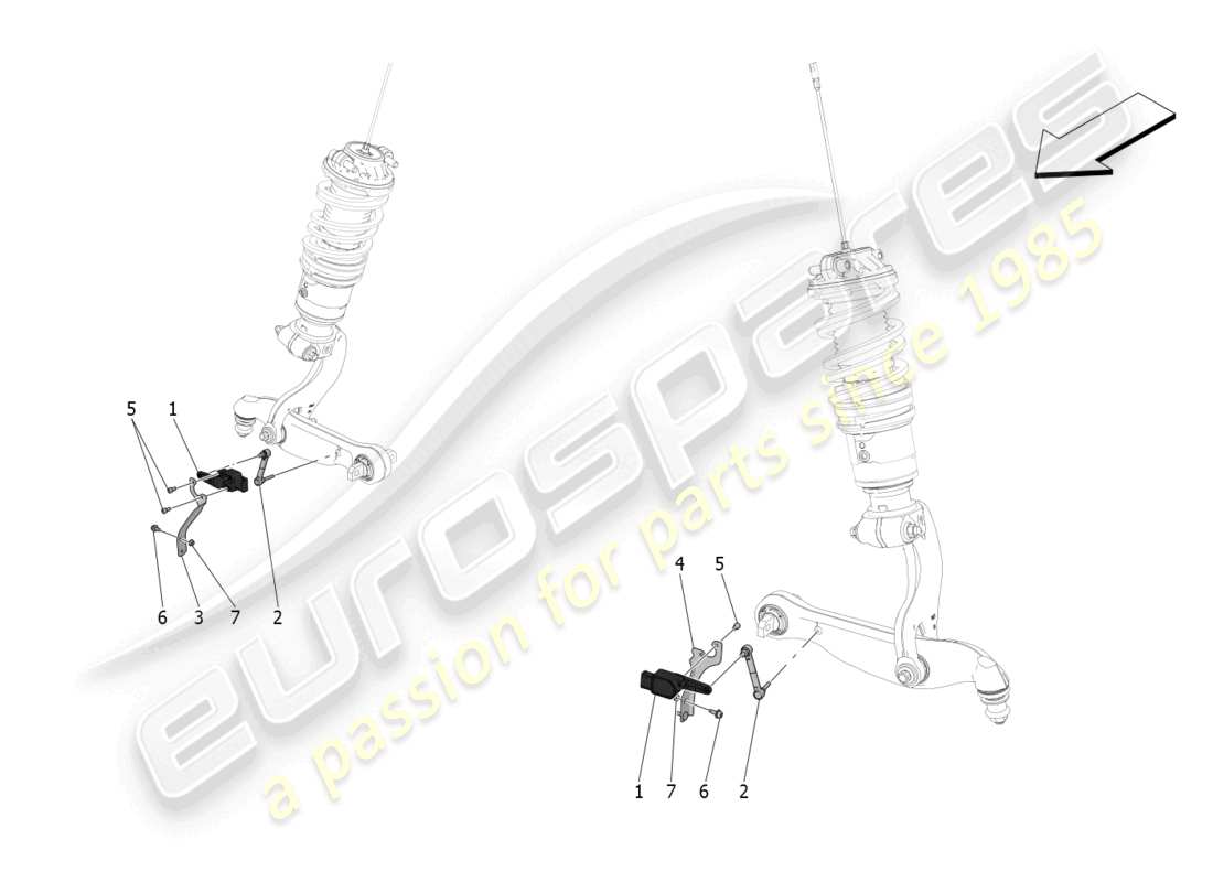maserati mc20 (2022) controllo del sistema di illuminazione diagramma delle parti