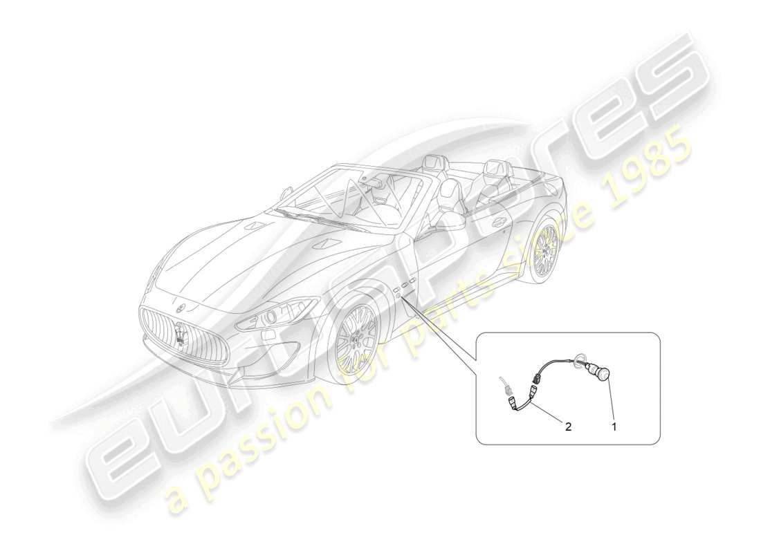 maserati grancabrio mc (2013) diagramma delle parti dei gruppi ottici laterali