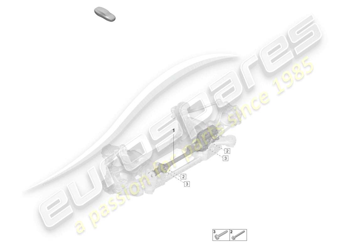 porsche 2023 (taycan 9j1-1) sterzo asse posteriore diagramma delle parti