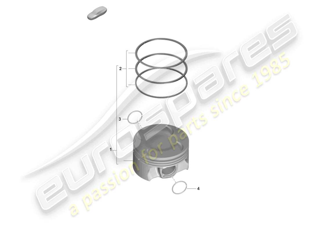 porsche 2026 (cayenne e3 pa) pistone completo anello pistone diagramma delle parti
