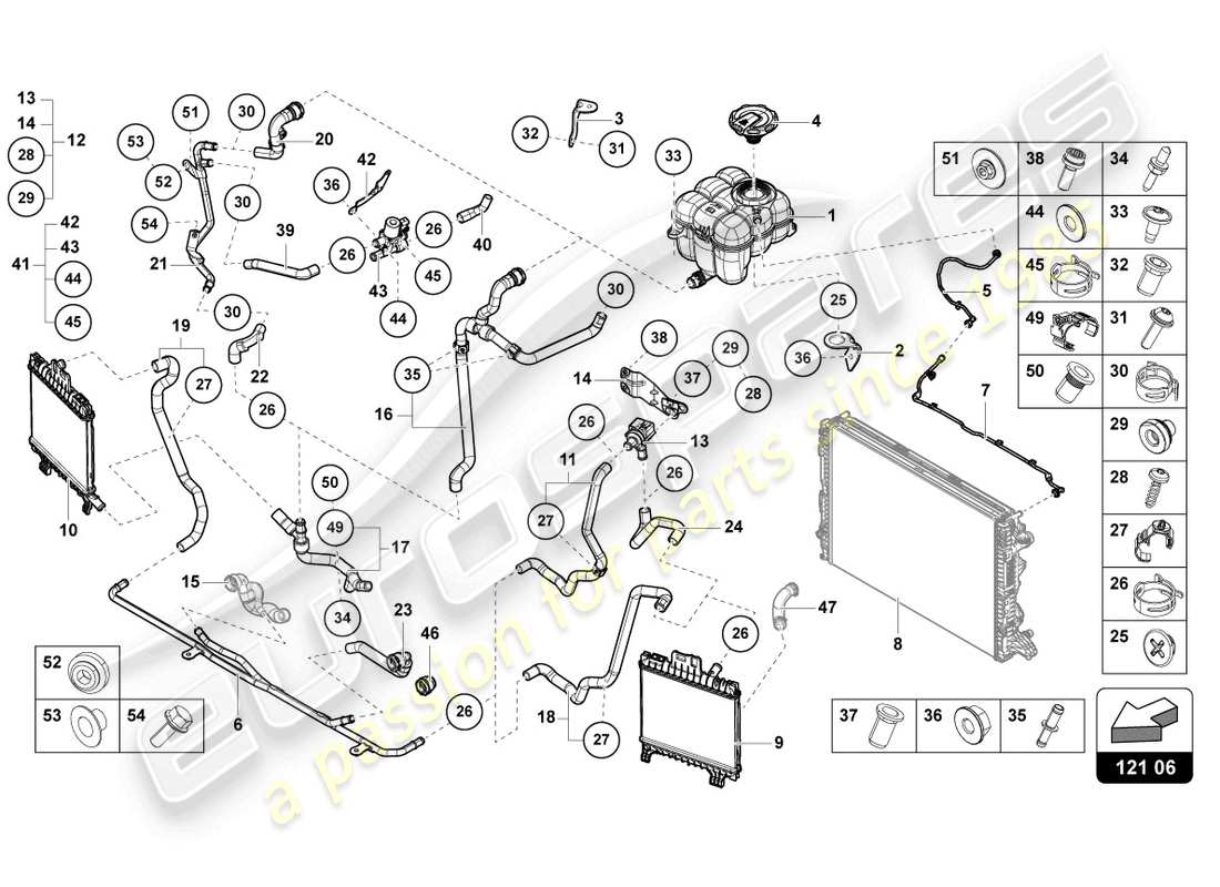 diagramma della parte contenente il codice parte 4g0129234