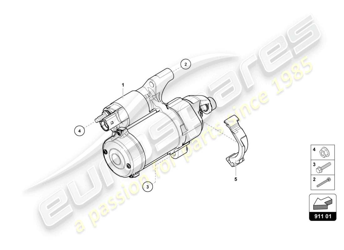 lamborghini urus performante (2023) antipasto diagramma delle parti