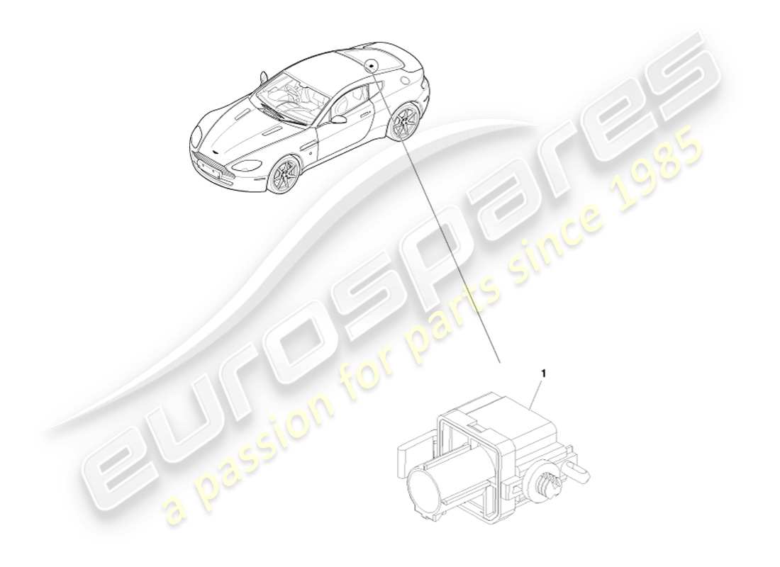 aston martin v8 vantage (2005) diagramma delle parti del sensore barometrico