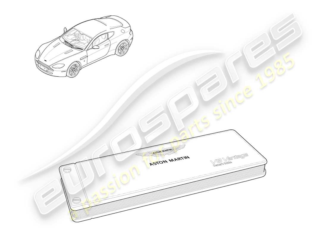aston martin v8 vantage (2005) diagramma delle parti della guida per i proprietari