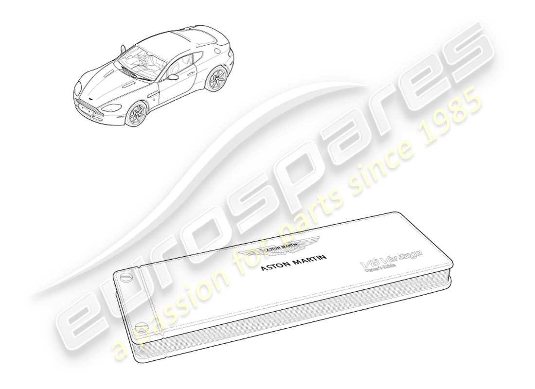 aston martin v8 vantage (2007) diagramma delle parti della guida per i proprietari