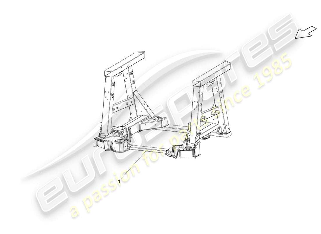 lamborghini blancpain sts (2013) schema delle parti telaio posteriore