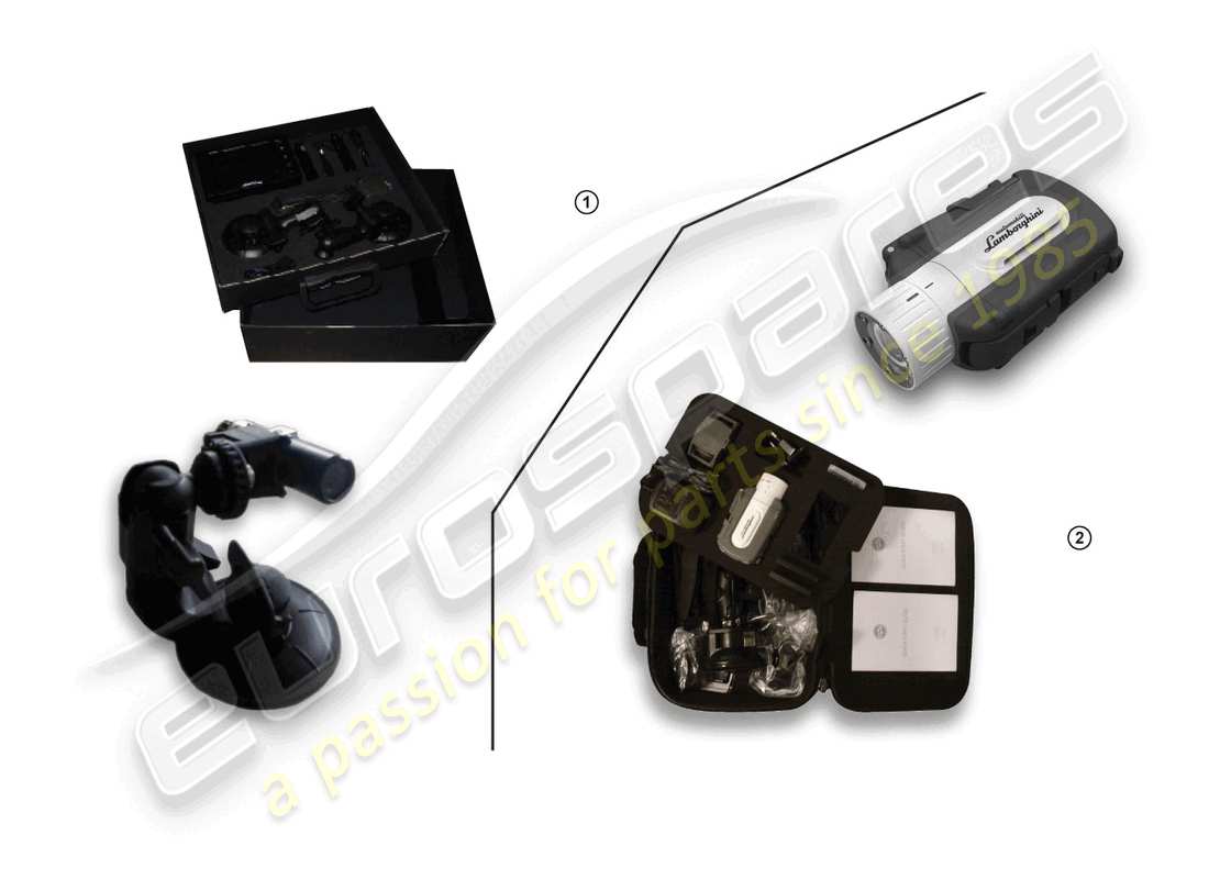 lamborghini blancpain sts (accessories) parti elettriche per impianto videoregistrazione e telemetria schema parte