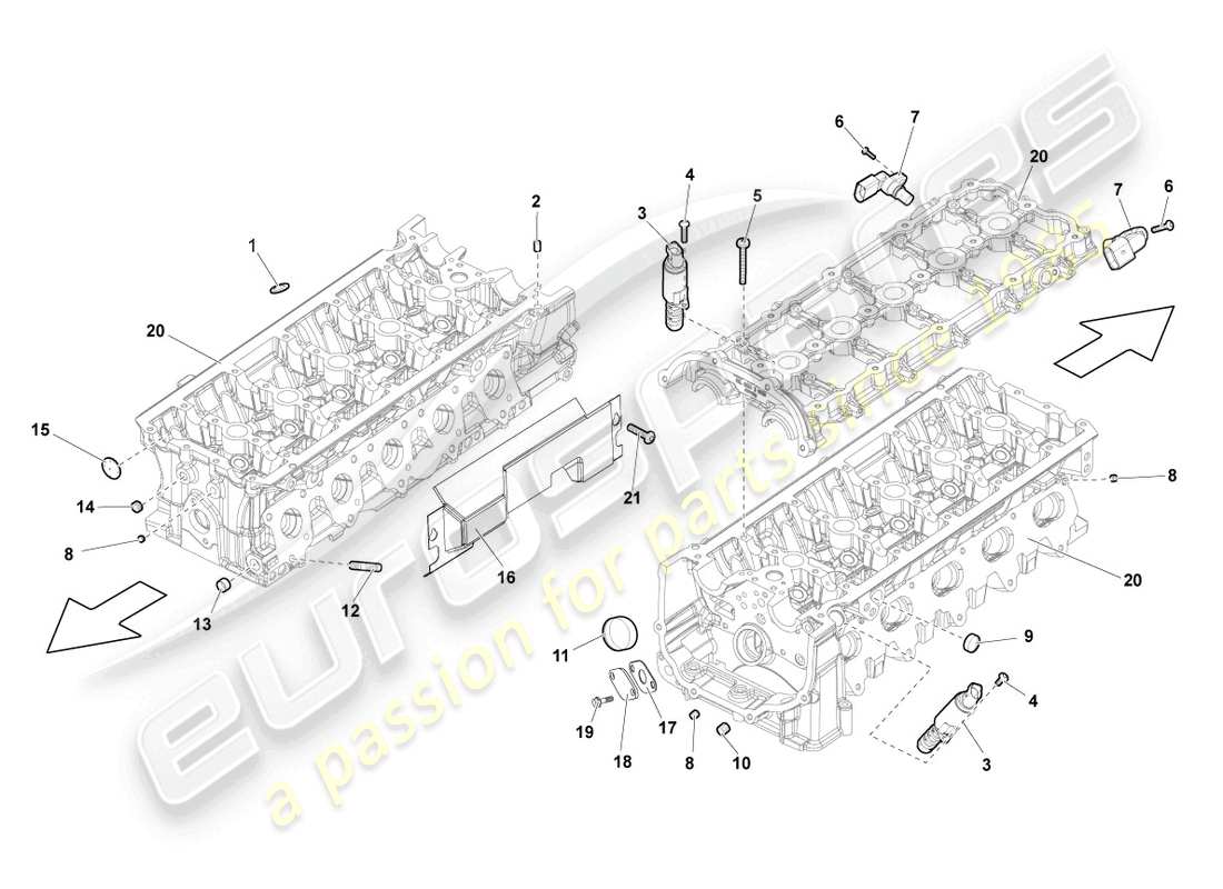 lamborghini blancpain sts (2013) diagramma delle parti del mittente di impulsi