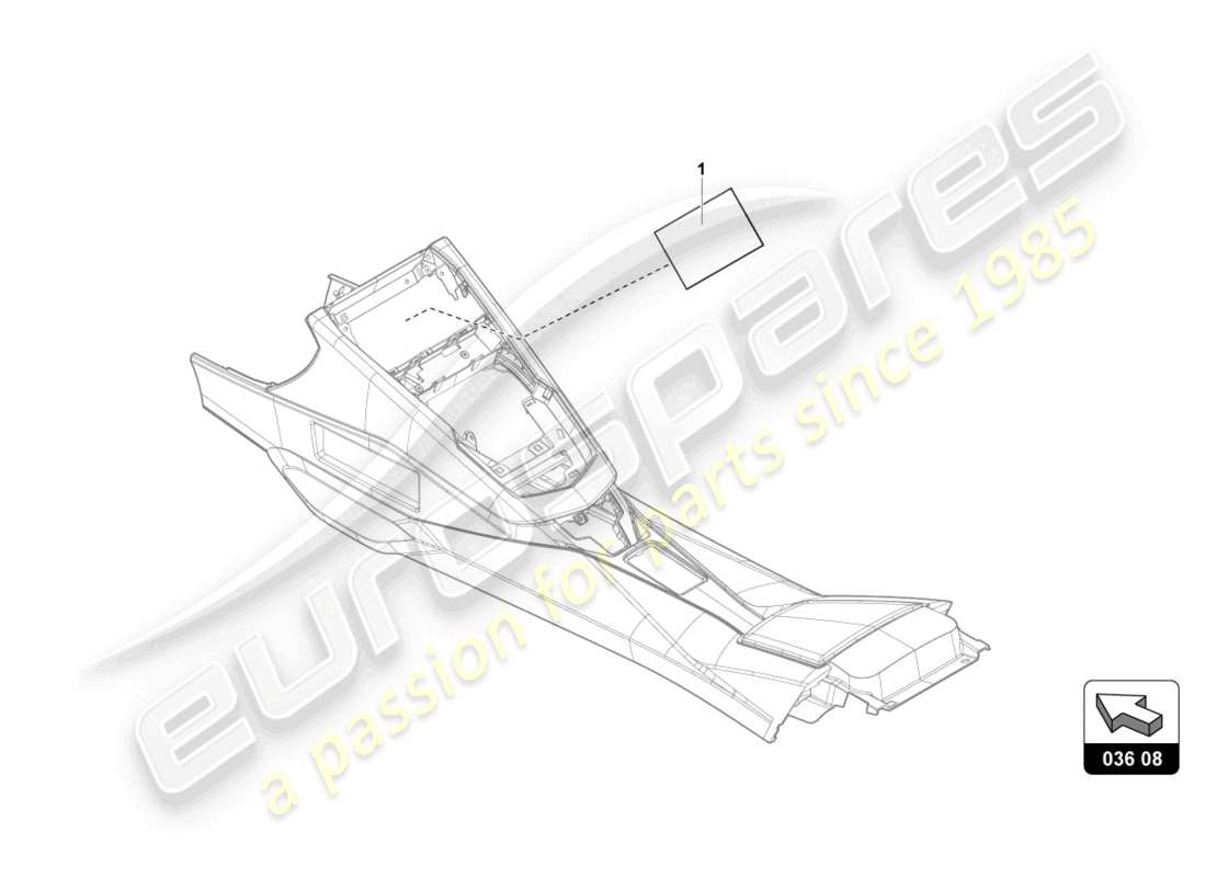 lamborghini aventador ultimae (accessories) protezione dagli impatti diagramma delle parti