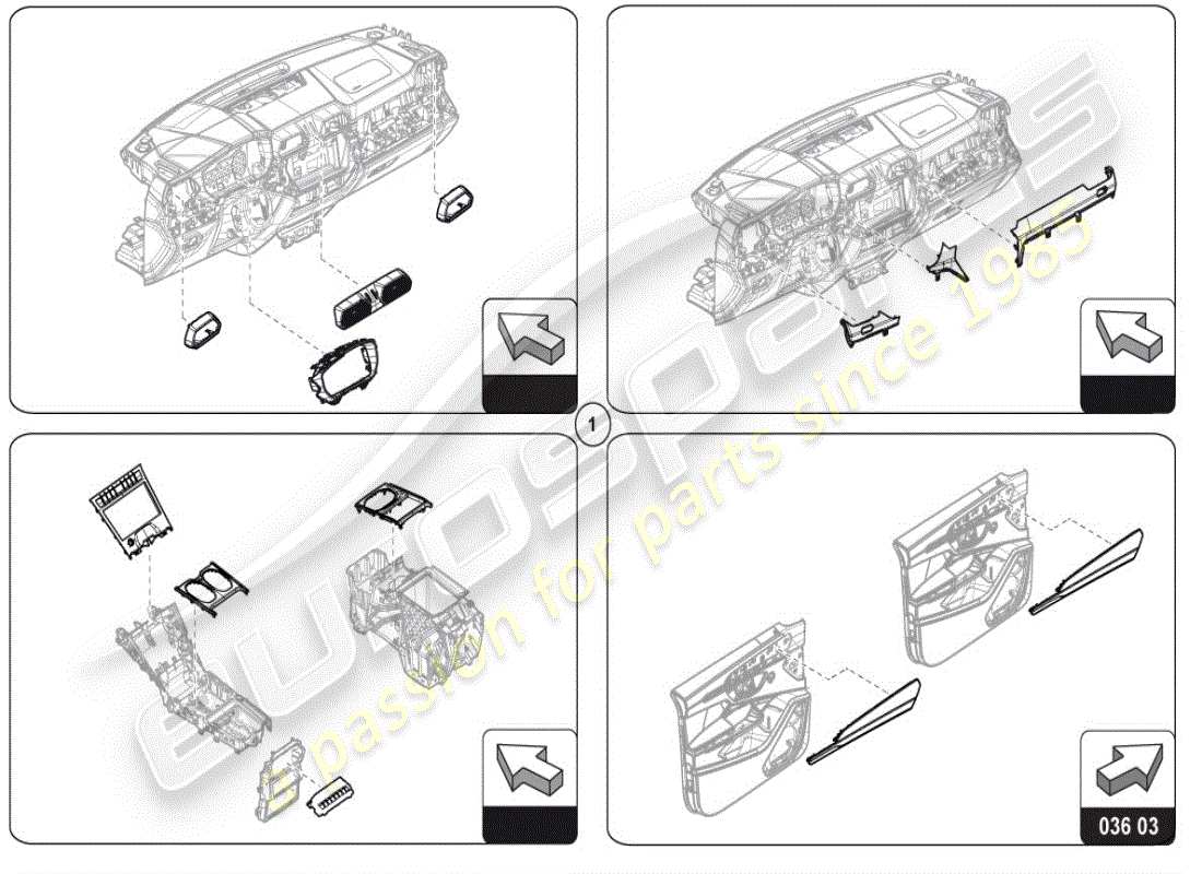 lamborghini urus performante (accessories) modanatura diagramma delle parti