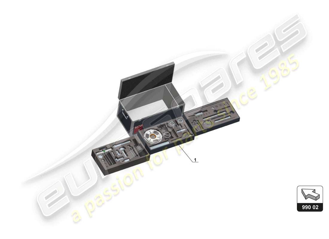 lamborghini gt3 (2017) kit utensili cambio diagramma delle parti