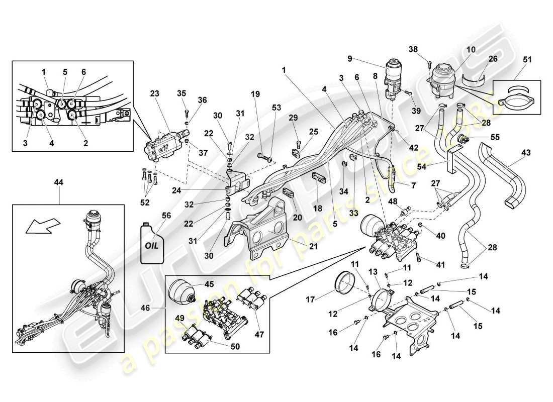 lamborghini reventon selettore marcia diagramma delle parti