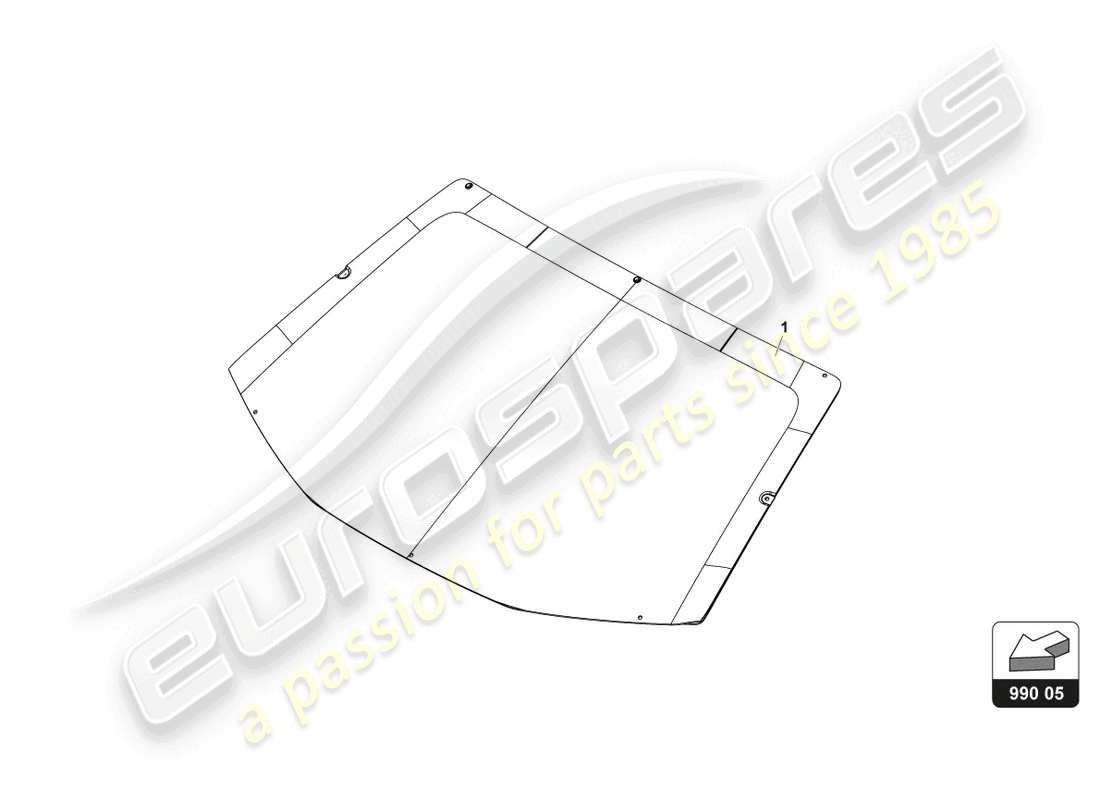 lamborghini gt3 (2017) parabrezza caldo schema delle parti