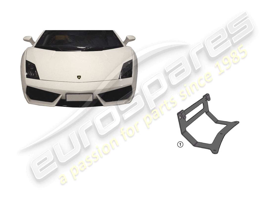 lamborghini gallardo spyder (accessories) portatarga schema delle parti