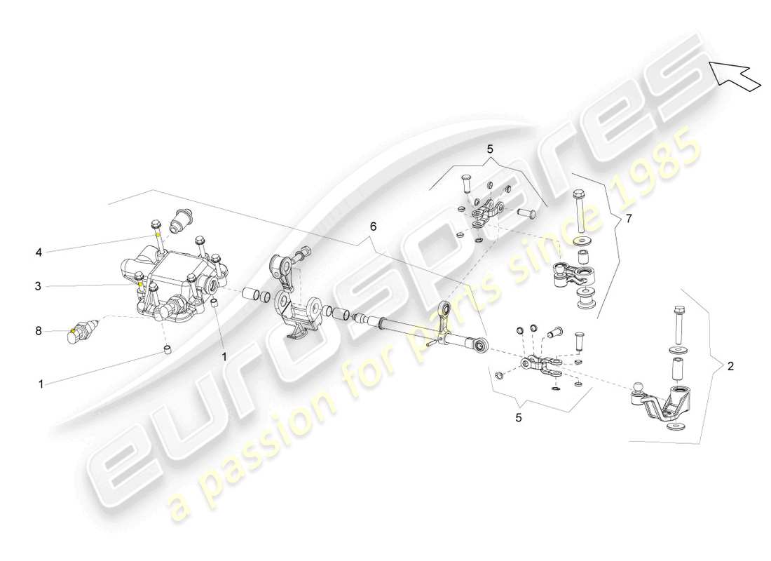 lamborghini gallardo coupe (2008) unità interruttore diagramma delle parti