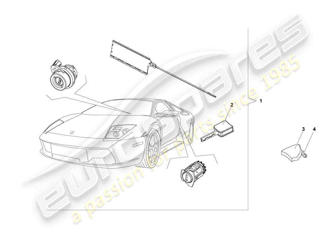 lamborghini reventon cilindri di serratura schema delle parti