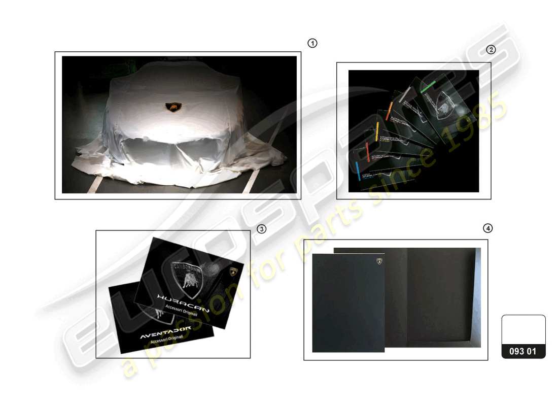 lamborghini aventador ultimae (accessories) access.,infotainment,varie. diagramma delle parti