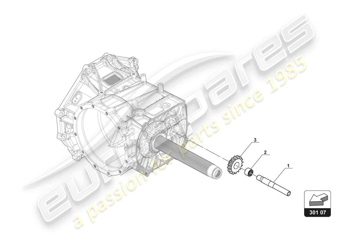 lamborghini gt3 (2017) schema delle parti retromarcia