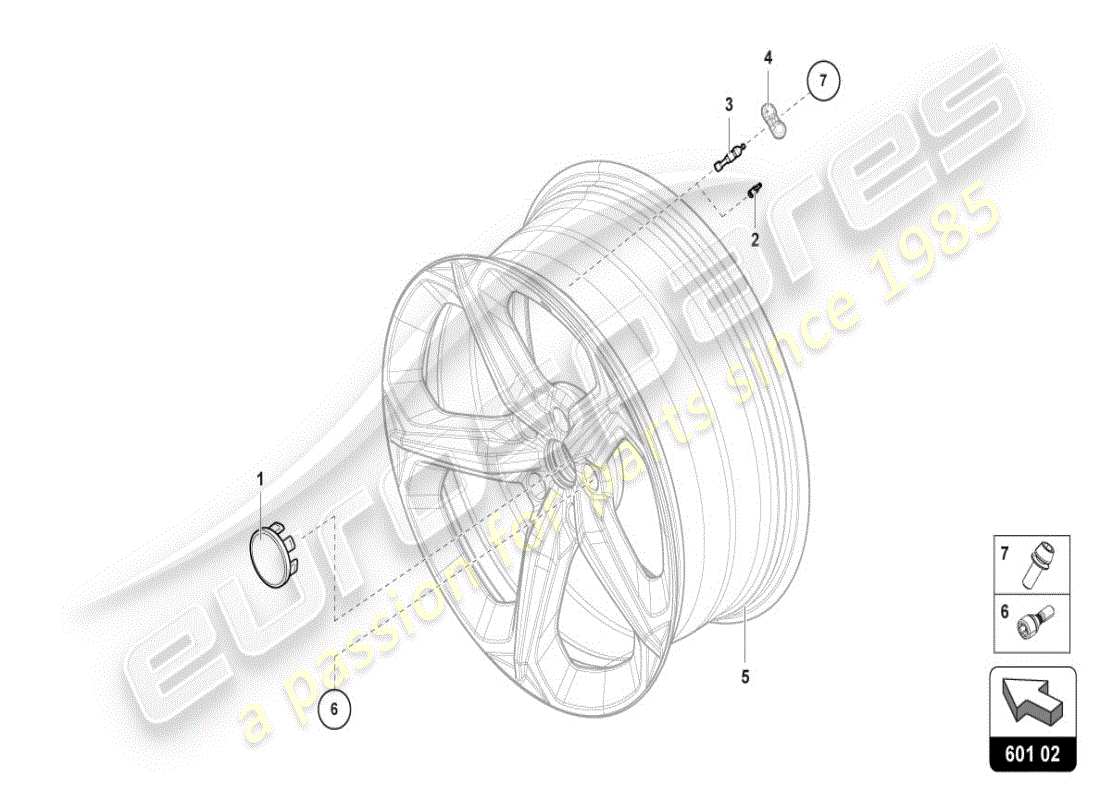 lamborghini 2025 | urus se reifendrucksensor teilediagramm