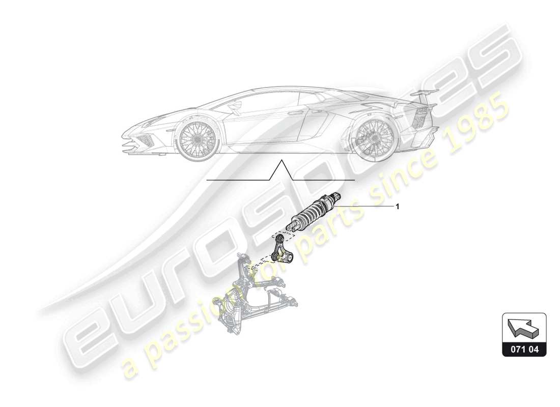 lamborghini aventador ultimae (accessories) dispositivo di sollevamento schema delle parti