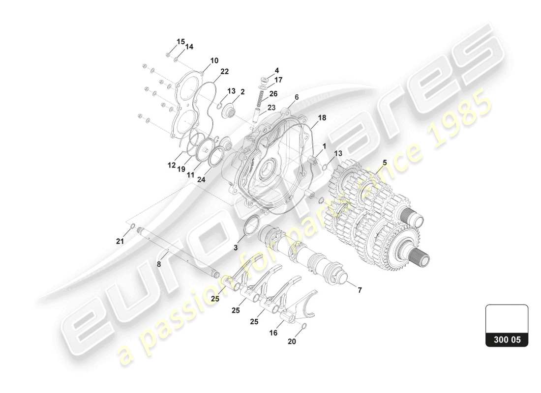 lamborghini 2016 (super trofeo) gruppo copertura laterale destra schema delle parti