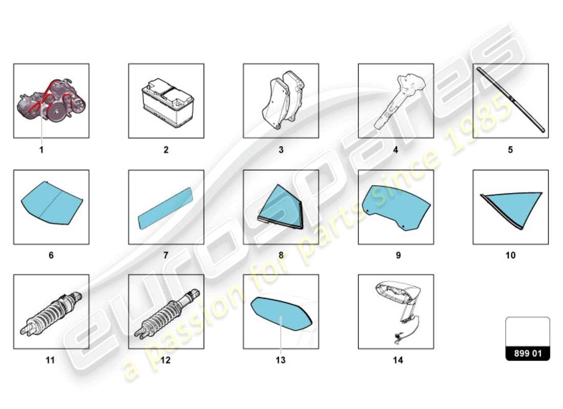 lamborghini ultimae (2022) per ritiro diagramma delle parti