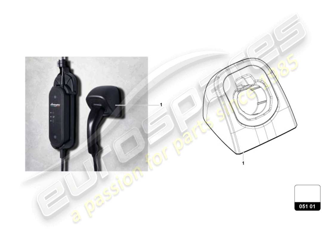 lamborghini revuelto coupe (accessories) presa di ricarica diagramma delle parti