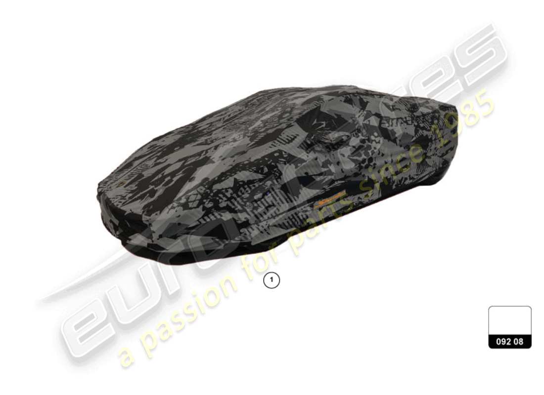 lamborghini huracan sterrato (accessories) schema delle parti della copertura auto