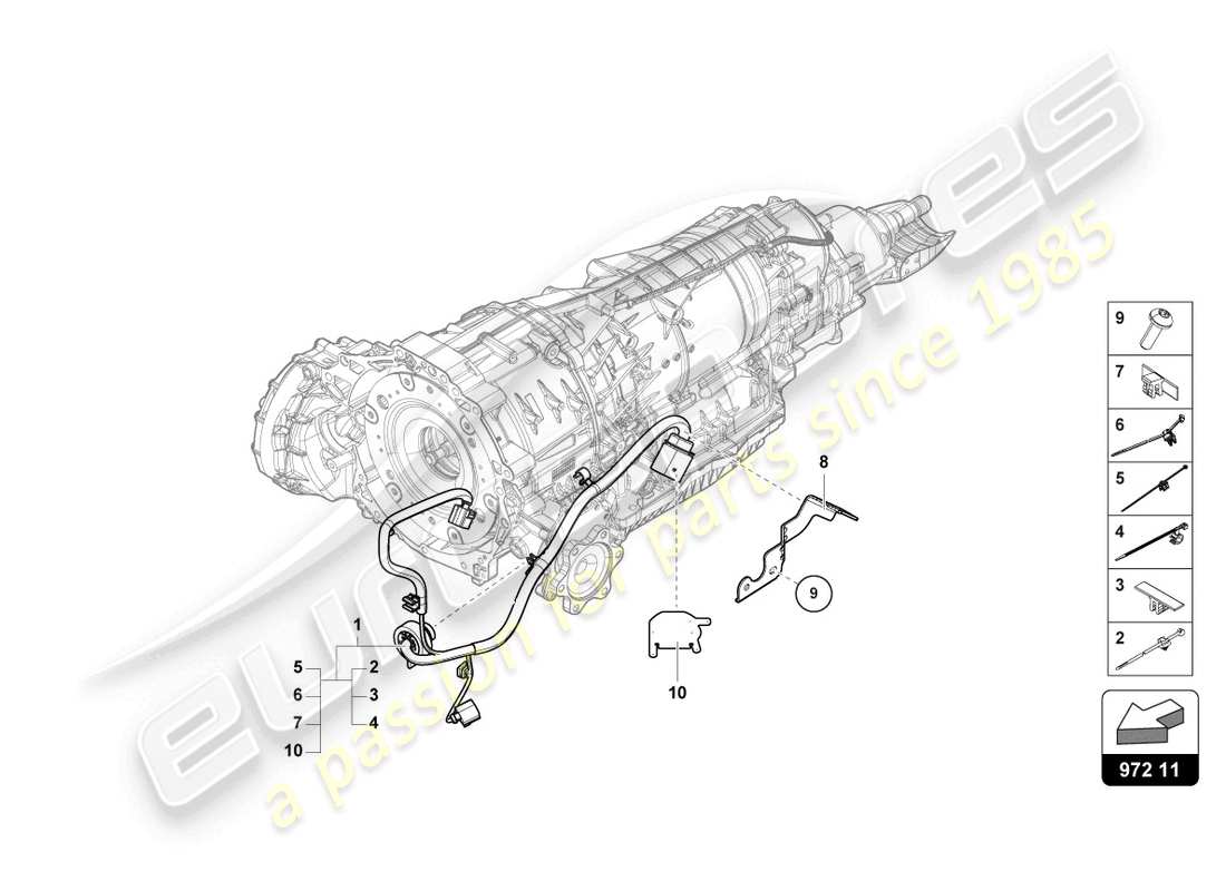 lamborghini urus (2020) cablaggio per cambio schema delle parti