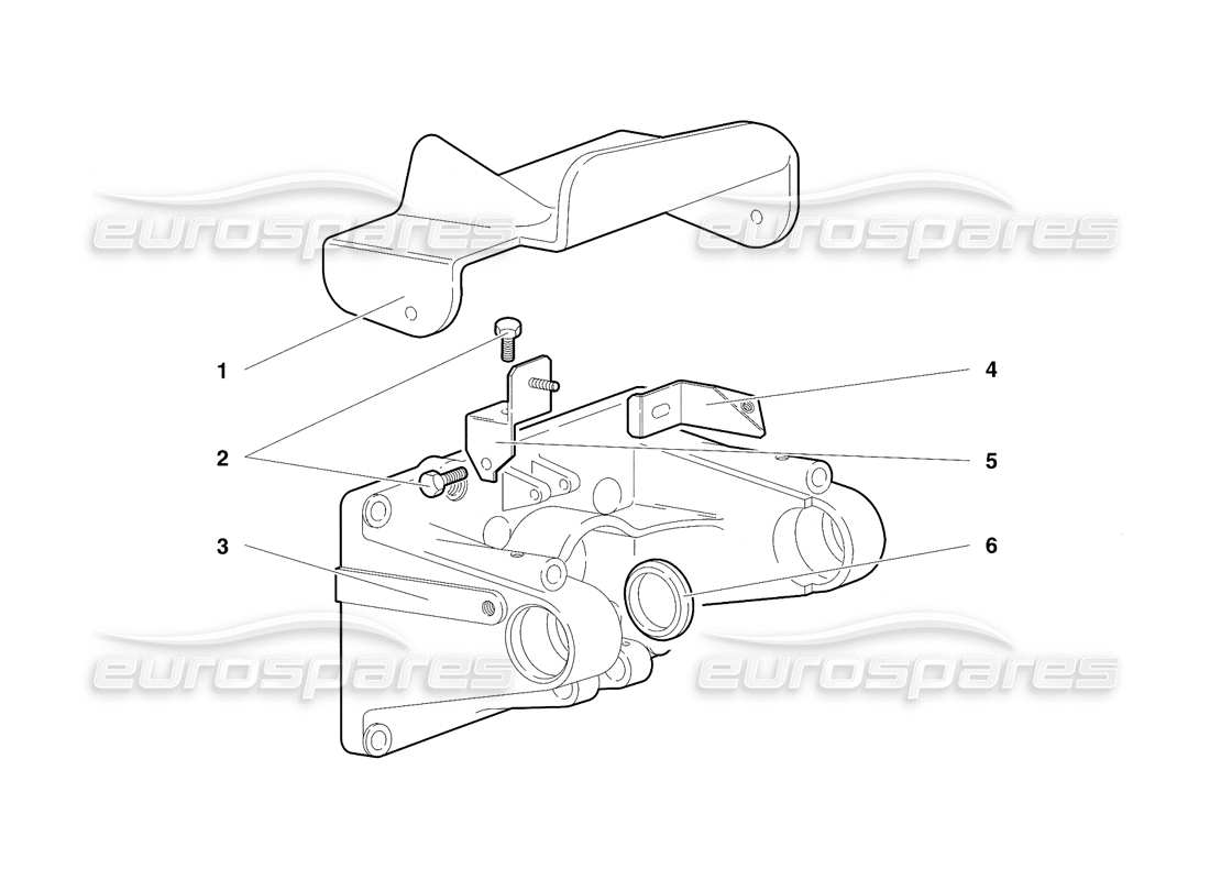 lamborghini diablo sv (1997) montaggio del pedale (valido per rh d. - marzo 1997) diagramma delle parti