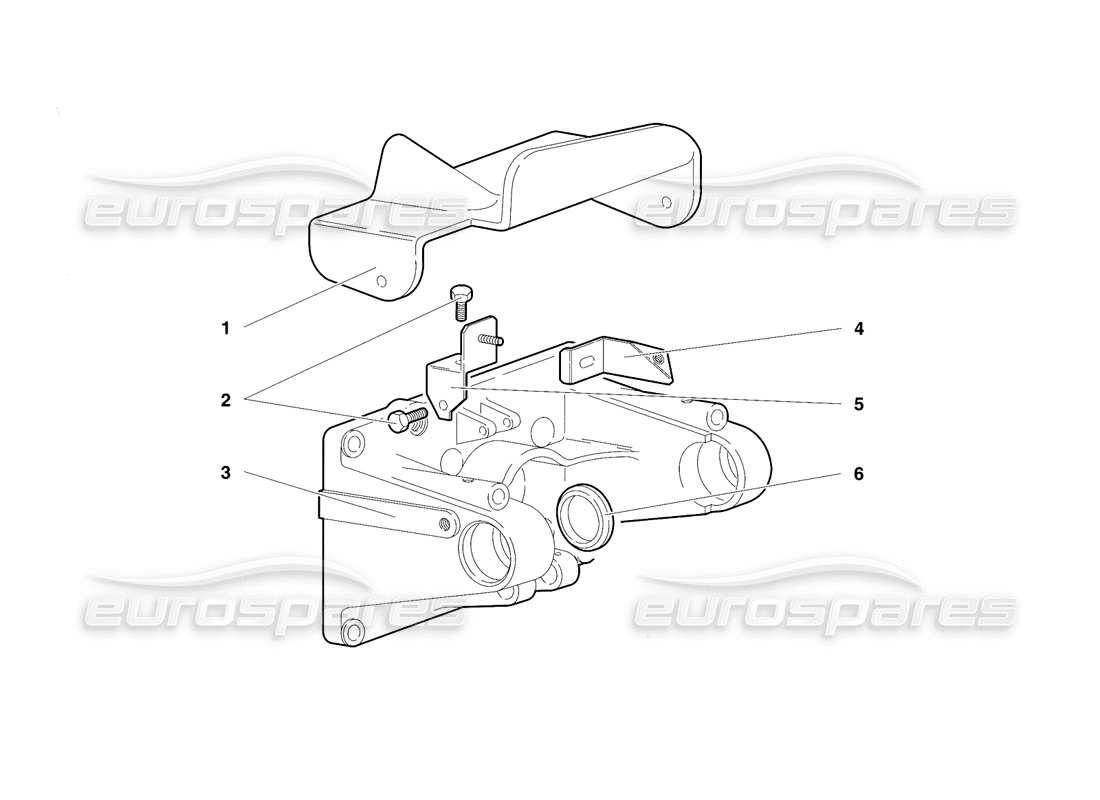 lamborghini diablo se30 (1995) montaggio del pedale (valido per versione rh d. - gennaio 1995) diagramma delle parti