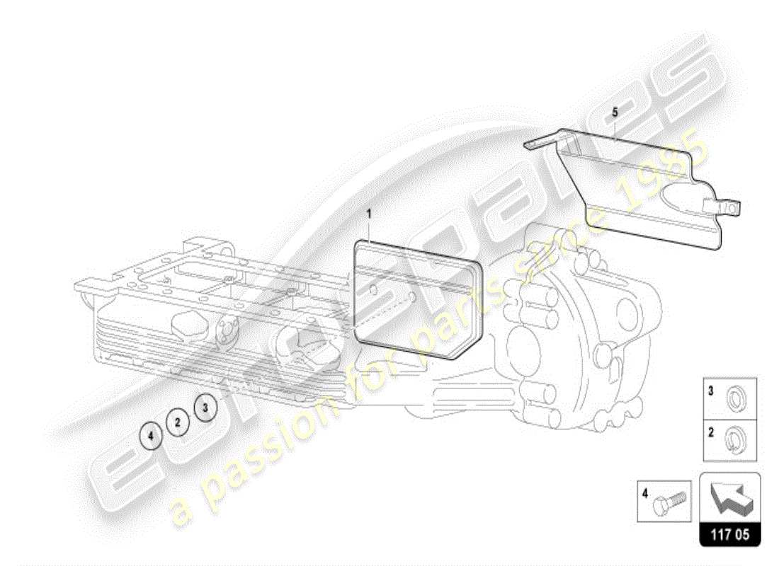 lamborghini diablo vt (1996) coppa dell'olio diagramma delle parti