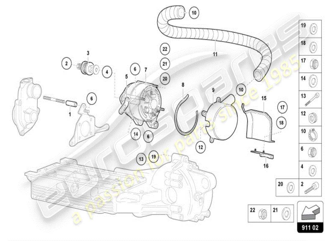 lamborghini diablo vt (1995) antipasto diagramma delle parti