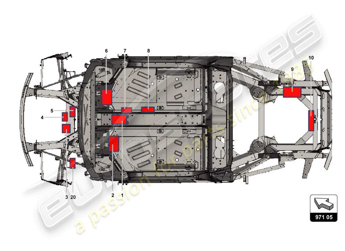 lamborghini super trofeo evo 2 (2022) schema delle parti ecu e cavi di alimentazione