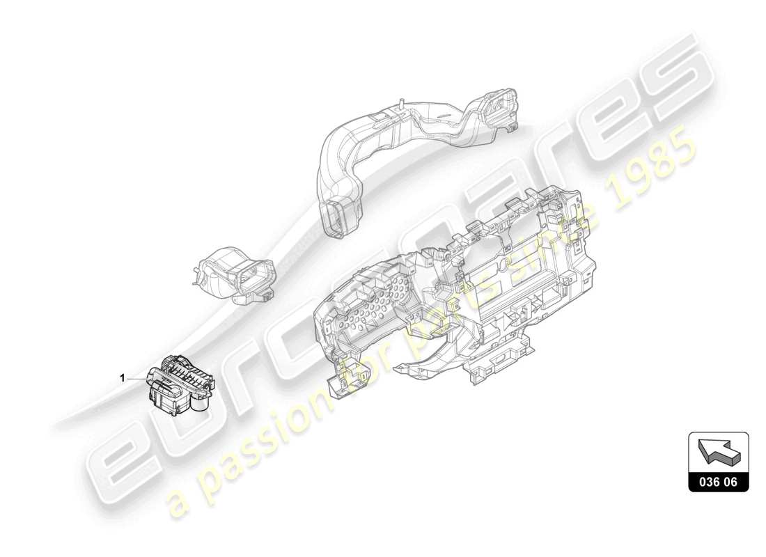 lamborghini urus s (accessories) atomizzatore di profumo diagramma delle parti