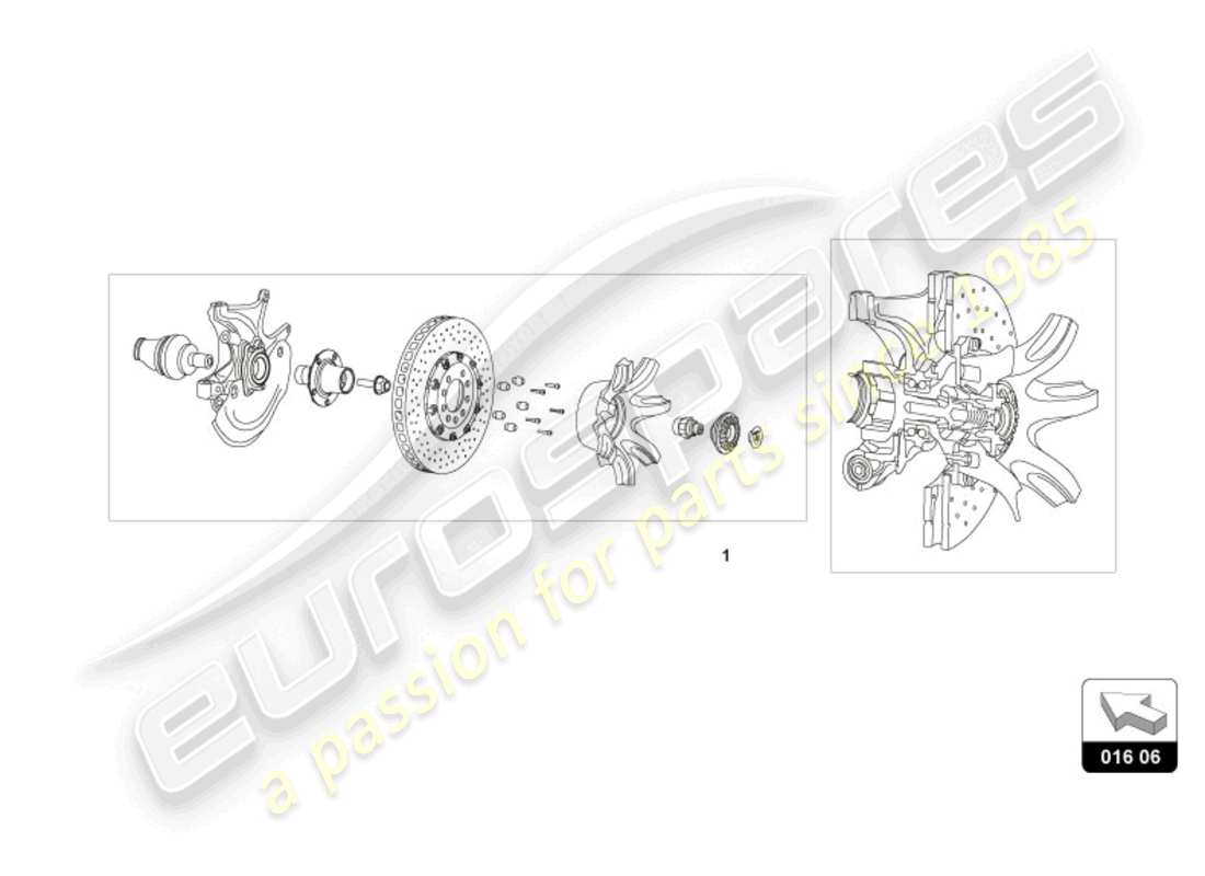 lamborghini huracan tecnica (accessories) dadi ruota schema delle parti