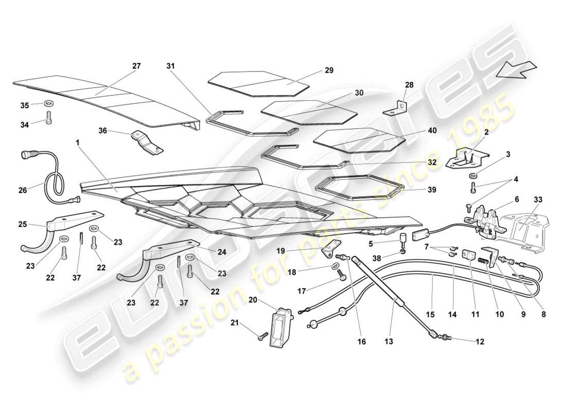 diagramma della parte contenente il codice parte 429827446c