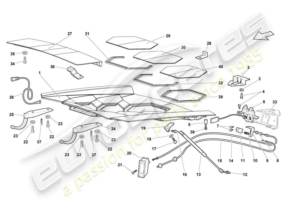 diagramma della parte contenente il codice parte 429827632c