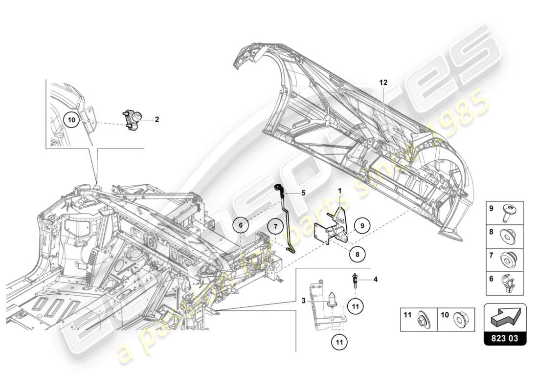 diagramma della parte contenente il codice parte n91261601