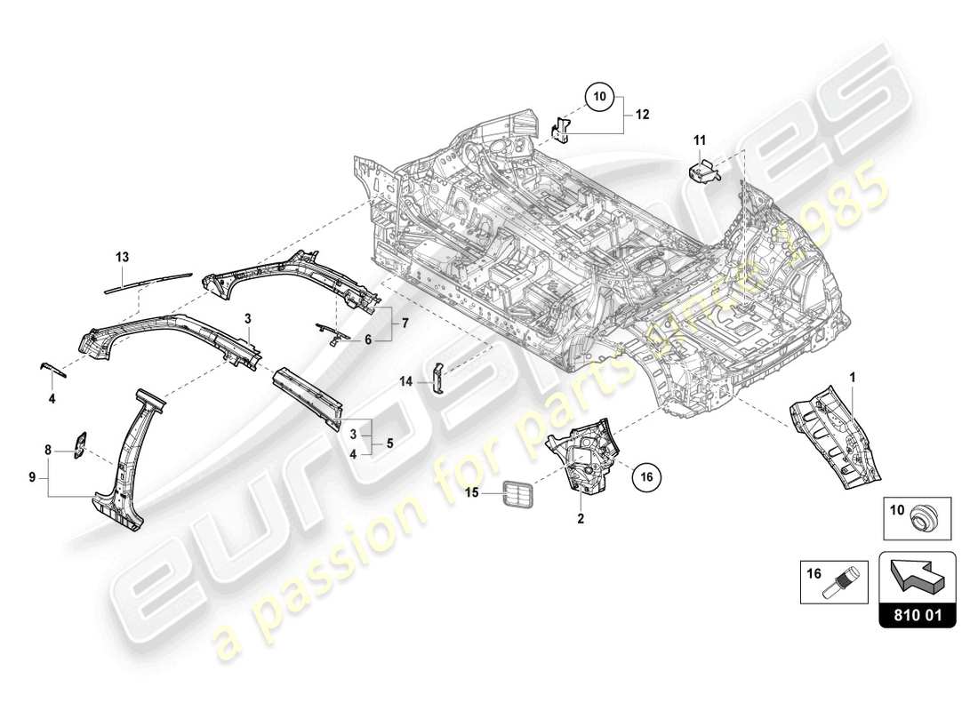 diagramma della parte contenente il codice parte 4m8810242b