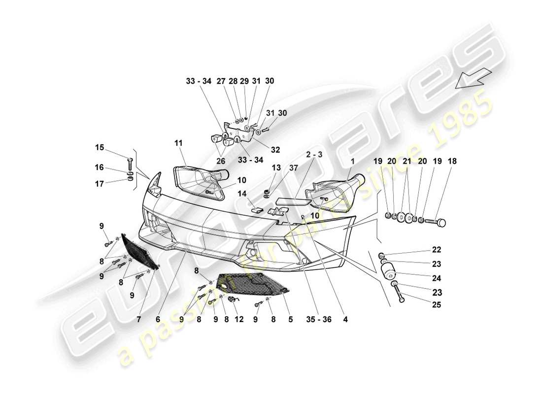 diagramma della parte contenente il codice parte n01100840