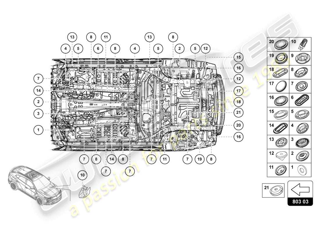 diagramma della parte contenente il codice parte 1k0899185