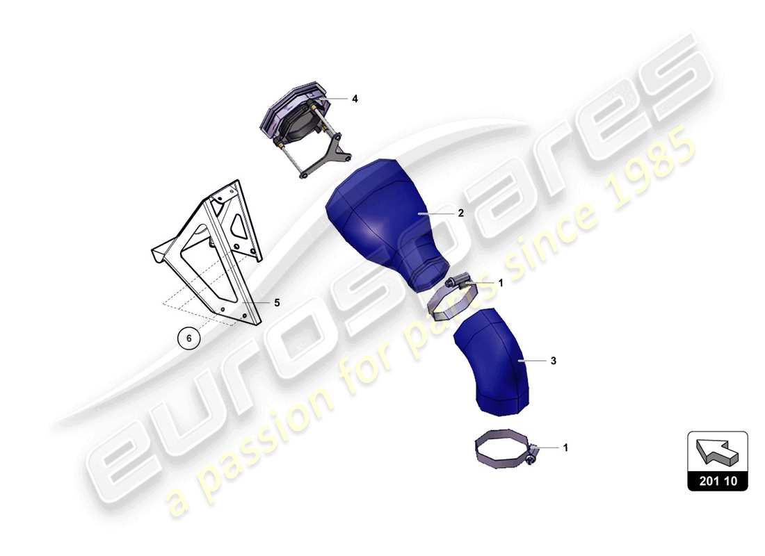 lamborghini super trofeo evo 2 (2022) rifornimento diagramma delle parti