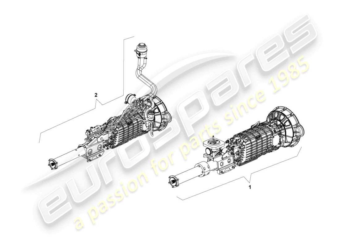 lamborghini lp640 roadster (2009) cambio, schema delle parti complete